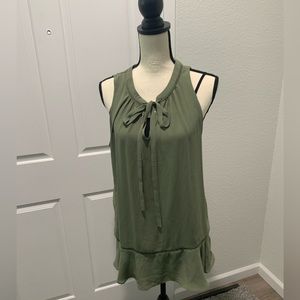 Green Sleeveless Top